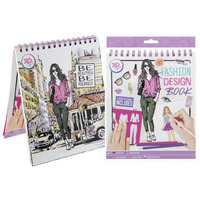 Ksi��ka do projektowania mody 36 arkuszy + 5 szablon�w + naklejki 230005 GRAFIX