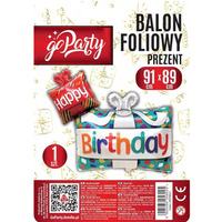 Balon foliowy PREZENT ANT0027 GO PARTY