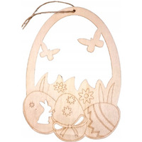 Drewniane jajka na sznurku wys.25 cm CDW-8703 ALIGA