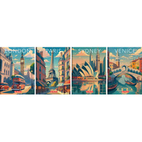 Brulion B5 160 kartek w kratk� z marginesem Zeszyt szkolny RETRO CITY 400196853 HERLITZ