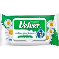 Papier toaletowy VELVET (48 listkw) nawilany rumiankowy