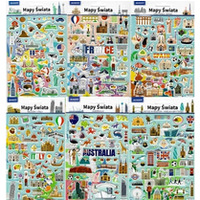 Naklejki edukacyjne MAPY �WIATA AVANTI