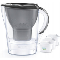 Dzbanek filtrujcy BRITA Marella grafitowy 2, 4l + 3szt filtr do wody Maxtra Pro Pure Performance