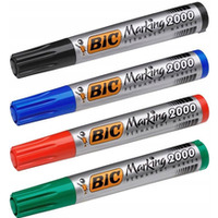 Marker BIC permanentny ECO 2000 mix 4 kolorw okrga kocwka 8209112