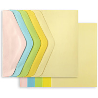 Koperta C6 + karnet G�adki mix pastelowy 5 kolor�w 130g. i 210g. 283108 Galeria Papieru