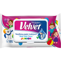 Papier toaletowy VELVET (48 listkw) nawilany Junior