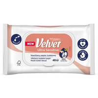 Papier toaletowy VELVET (48 listk�w) nawil�any Ultra Sensitive