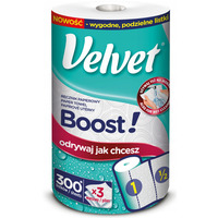 R�cznik papierowy VELVET BOOST! Super Strong 300 listk�w 3 warstwy
