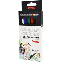 Cienkopisy POINTLINER COLOUR (4szt) S40-ST4PL PENTEL