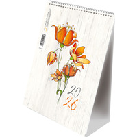 Kalendarz ze spiralk� pionowy POMARA�CZOWE LILIE T-101-3-26 Michalczyk i Prokop