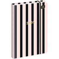Kalendarz ksi��kowy A6 192 Metallic stripes INTERDRUK