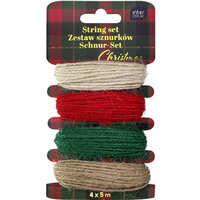 Zestaw sznurk�w 4x5m Christmas INTERDRUK