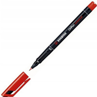 Foliopis STABILO OHPen S niezmywalny 0.4mm czerwony 841/40