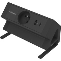 Listwa zasilaj�ca 2m Power Desk Typ E czarna 100137174 FELLOWES