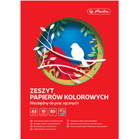 Zeszyt papierów kolorowych A5 10k 80g. 400201865 HERLITZ