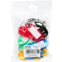 Zawieszka do kluczy mix kolor�w (20szt.) 50x20mm 19112019-99 OFFICE PRODUCTS