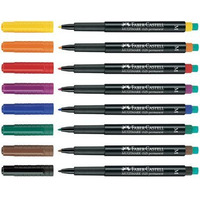 Foliopis z gumk� OHP MULTIMARK F 0.6mm niebieski 151351 FABER-CASTELL