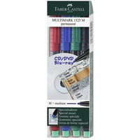 Foliopis z gumk M 1.0mm komplet 4kolory 152504 FABER CASTELL