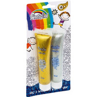 Klej brokatowy FIORELLO GR-BK75B2 2 koloryx75ml 170-2263 srebrny/z�oty