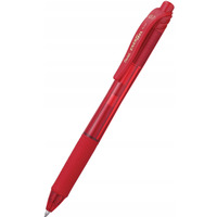 Pióro kulkowe PENTEL BL107 0.7mm czerwone z tuszem żelowym